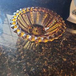 Ber 10" Glas Bowl.. Has A Little Chip.. See Pictures