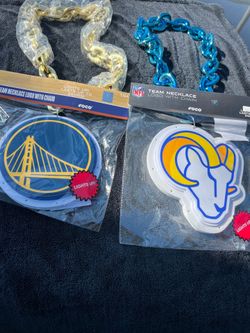 LA Rams Golden State Warriors chain with logo