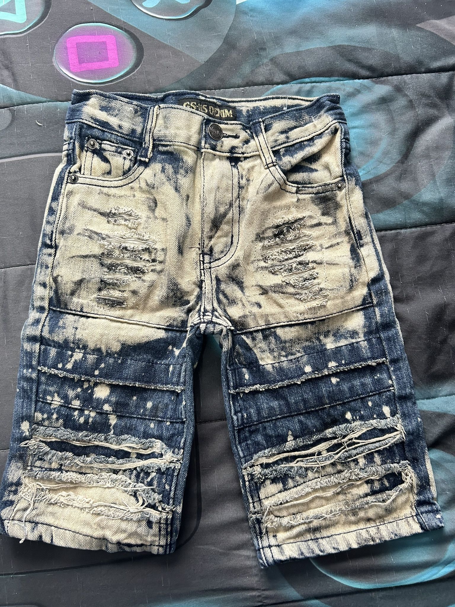 Two Pairs Of Boys Denim Shorts