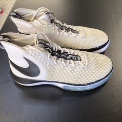 Nike Alphadunk TB 'White Flat Silver' Mens Sneakers