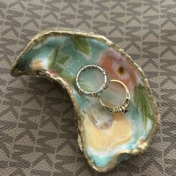 Colorful SC Oyster Trinket Or Jewelry Dish / Bowl