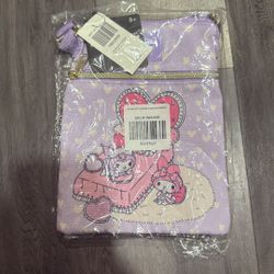 Loungefly My Melody & Kuromi Sleepover Passport Crossbody Bag