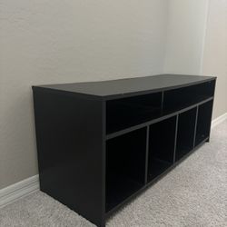 Black storage box/ TV stand