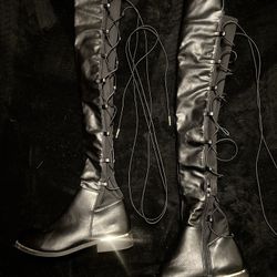 Knee High Leather Boots 