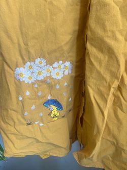 Yellow Woman Shirt Embroidery with Long Sleeves-Cotton