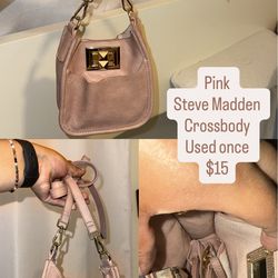 Pink Steve Madden crossbody