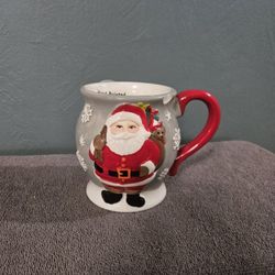 Hand Painted Santa Claus Christmas Mug