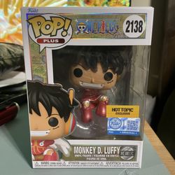 Funko Pop Plus Animation One Piece #2138 Monkey D. Luffy Hot Topic Exclusive Metallic