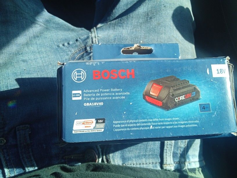 Bosch 4ah Battery Brand New 2 Available