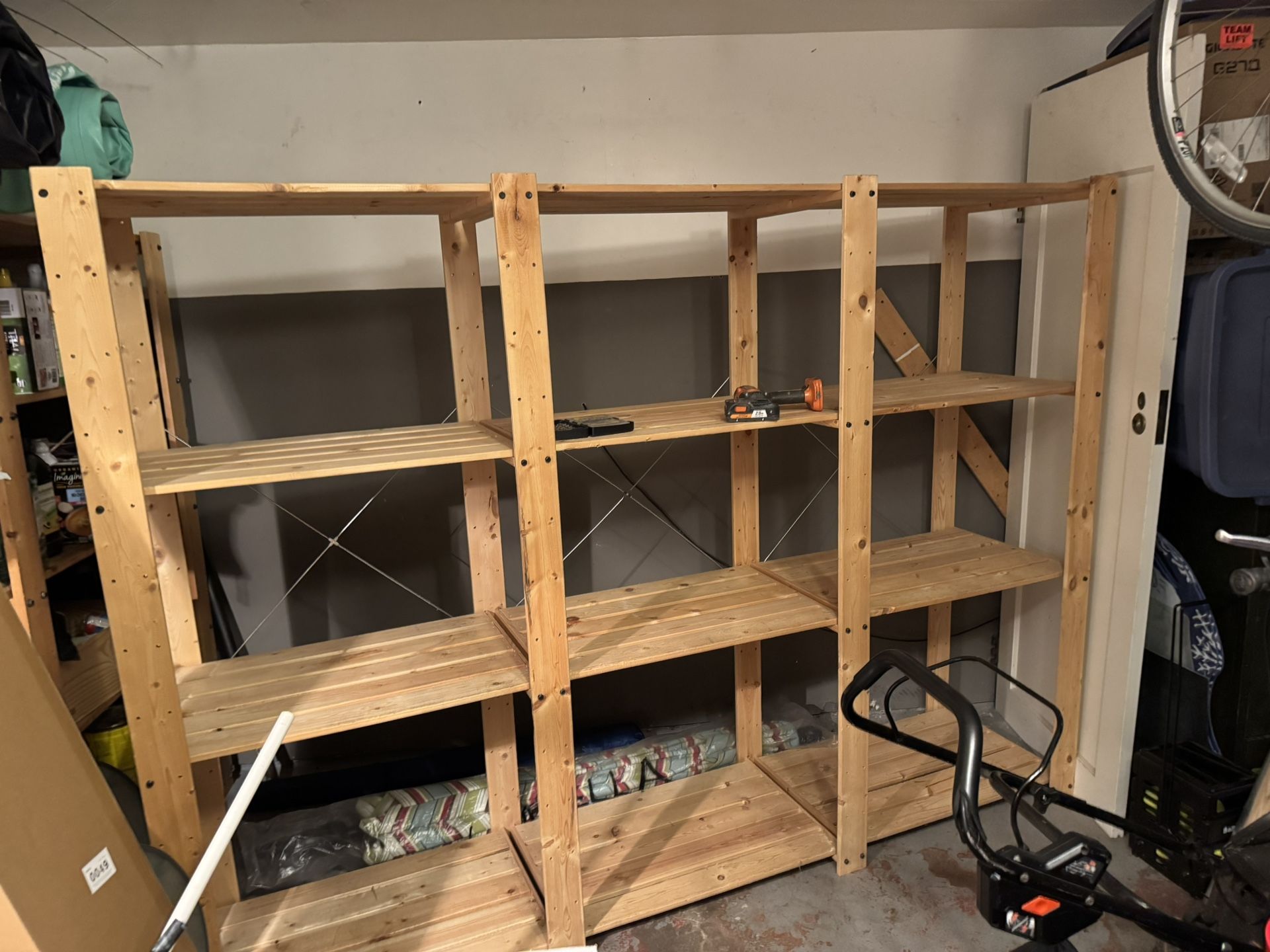 Pending Pickup: Pine shelving
