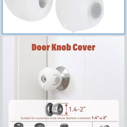 Child locked door knob covers
