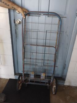 Vintage foldable wire cart