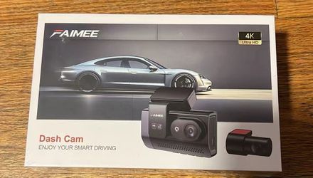 New in box Dash Cam Front and Rear, 4K+2K Recording Dash Camera for Cars, Night Vision with WDR, 170° Wide Angle, 5.8G/2.4G Dual Wi-Fi, 64GB Card, Bui