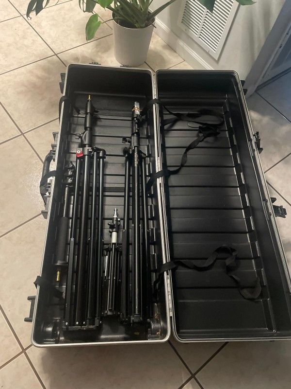 Set Of Tripods With Case Included