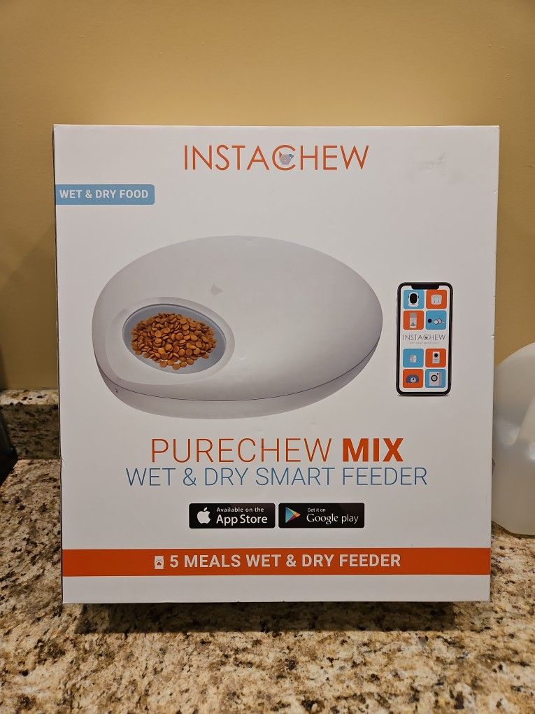 Wet Dry Smart Feeder Cat Dog Food Dish