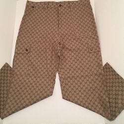 Gucci Brown Denim Cargo Pants ( Limited Edition) 