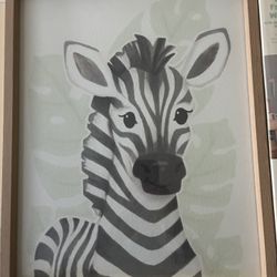 Baby wall Art Zebra
