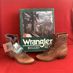 Women's leather western boots Wrangler 10 M 