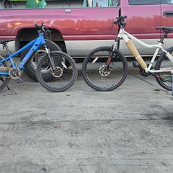 2 Brand New Bikes 24 Inch Electric Mountain Bike And A 26 Inch Mountain Bike