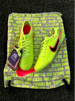 Nike Tiempo Legend 10 Elite AG “Volt Black” Soccer Cleats Size M4/W5.5