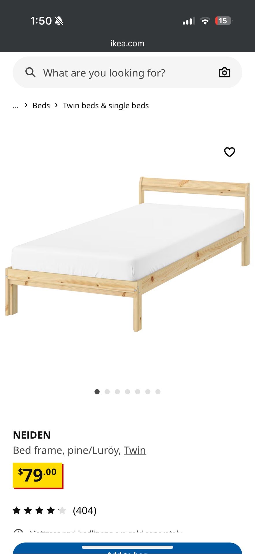IKEA - Twin Bed Frame