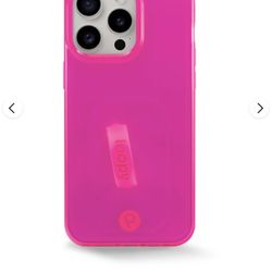 Loopy Case: Clear Neon Pink  iPhone 14 Pro Max 