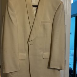 Joseph A Bank Crème Blazer 