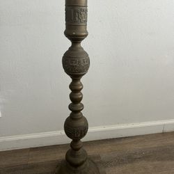 Upright Candle Stand.     Brass