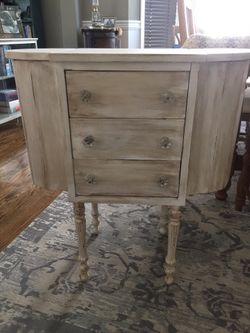 Antique sewing or crochet dresser reconditioned
