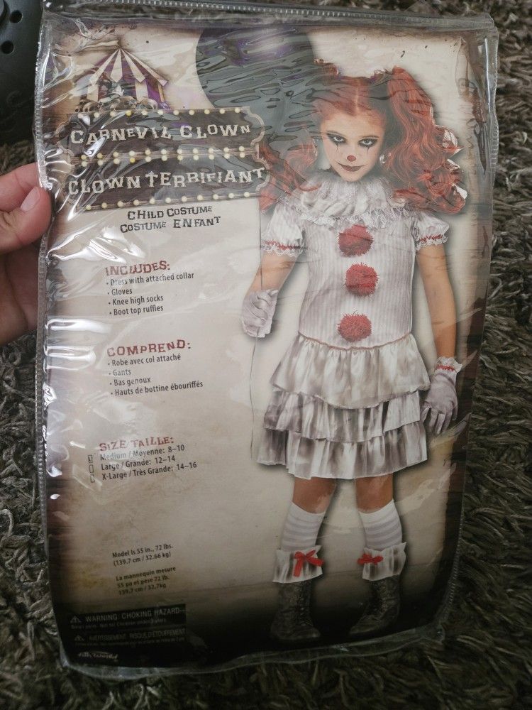 Girls  Clown Costume