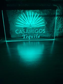 CASAMIGOS LED NEON GREEN LIGHT SIGN 8x12