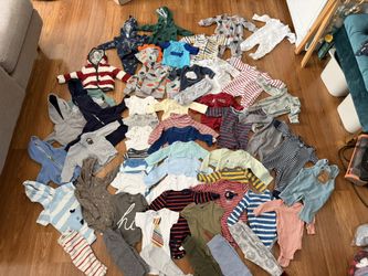 Huge Lot Baby Boy Clothes 3-6 Months 
