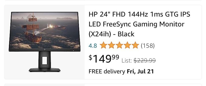 HP Computer/ Gaming Monitor for Sale in Hackensack, NJ OfferUp