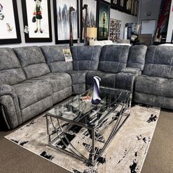 Lovely Reclining Sectional! $1899 🛋️💙📦