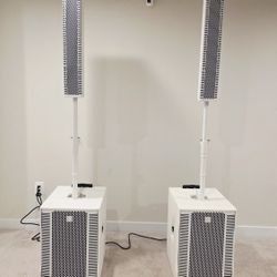 White RCF Evox 12 Column Array PA System β Mint Condition!