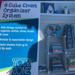 3-Cube Closet Organizer System 15.00
