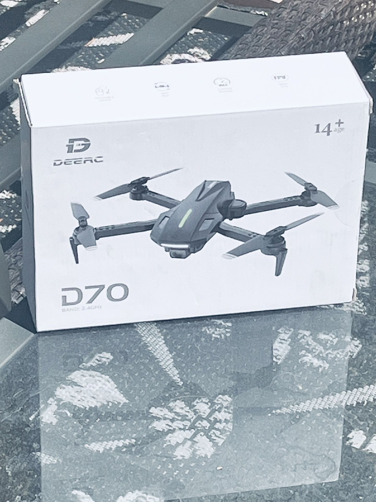 Brand New DEERC Drone with Camera, D70 Drones with Camera for Adults 1080P HD