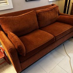 Rust/Red Used Couch