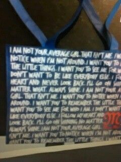 Miss me shopping bag tote I am not your average girl