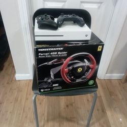 Xbox One S With Steering Wheel