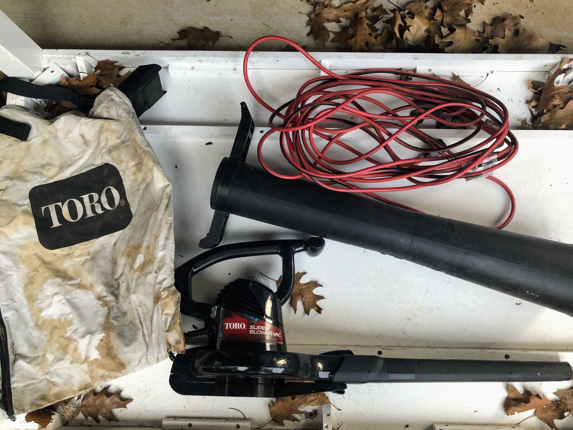 Toro leaf blower with long electric cord