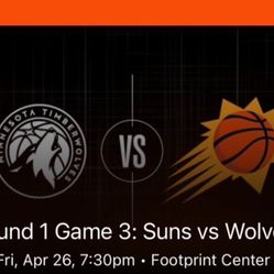 Suns Vs Wolves Round 1 Game 3