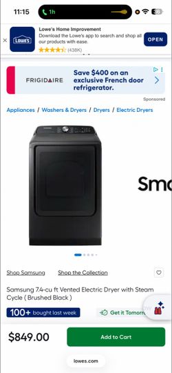 Samsung electrical dryer