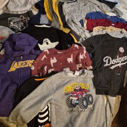 Boys Sweaters And Shirts Bundle