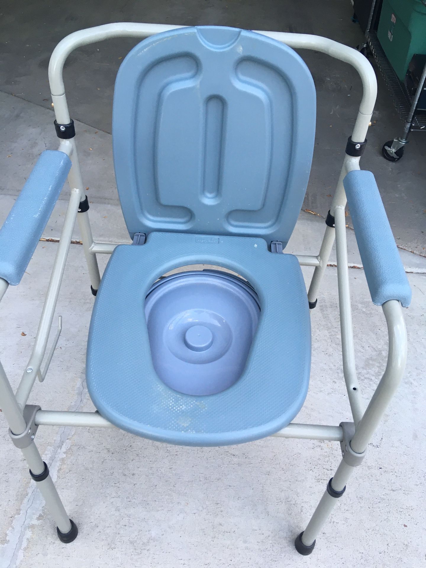 Camping or Handicap Commode Toilet Chair