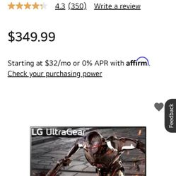 32" UltraGear QHD 165Hz

HDR10 Monitor with FreeSync™™ Premium