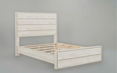 White Queen Panel Bed