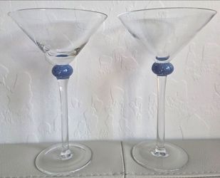 Set of 2 Modern Martini Glasses