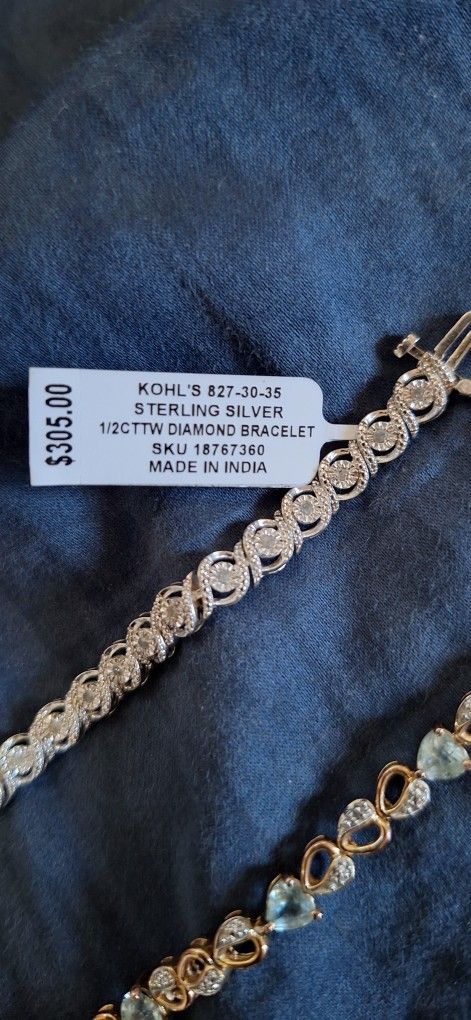 Diamond Bracelet And Earings