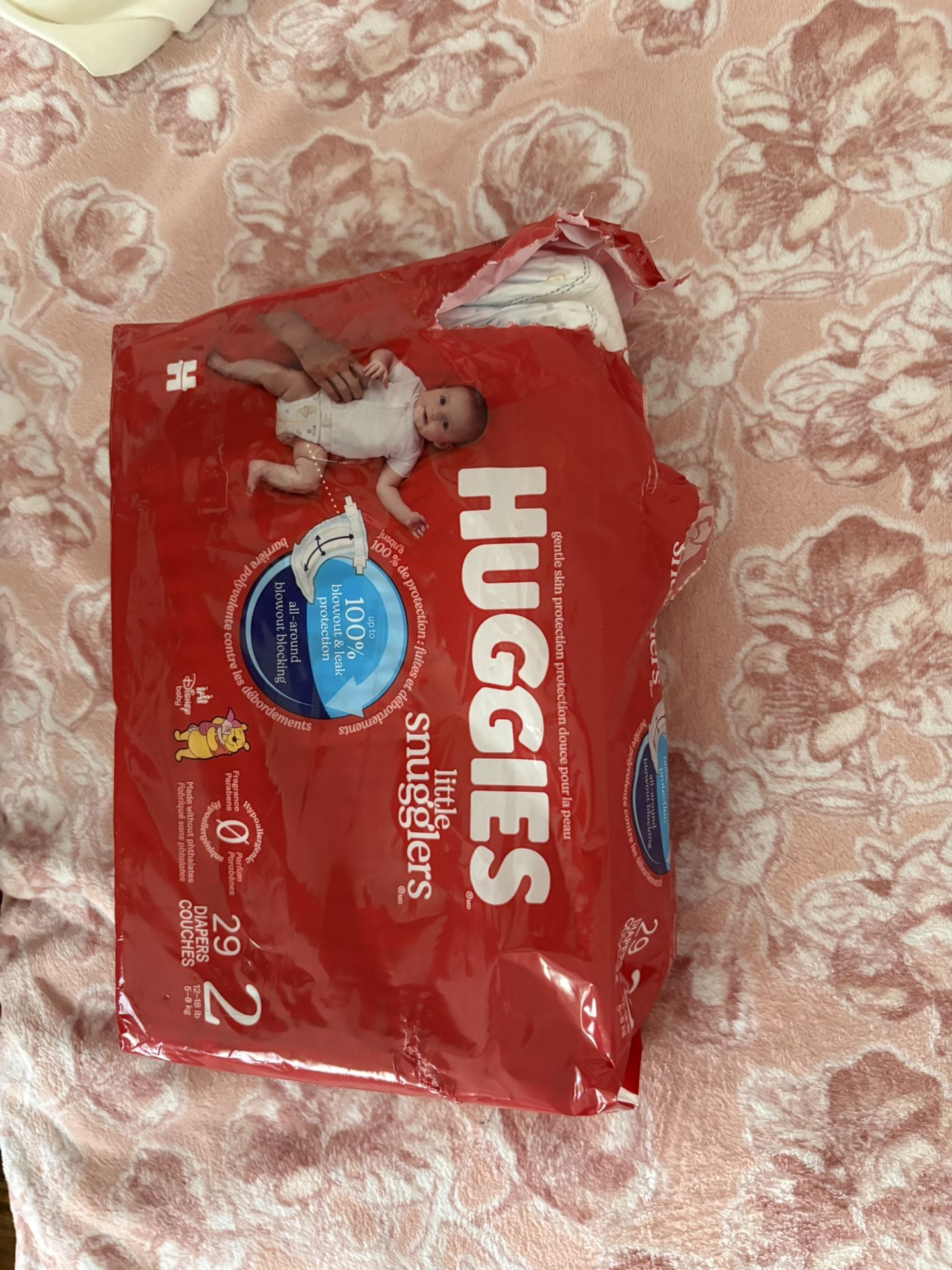 Size 2 Huggies (Opened package)